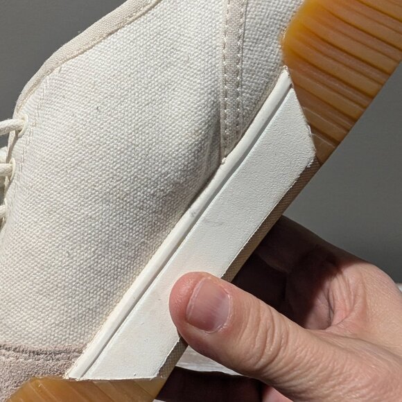 Kizik Brooklyn Hands-Free Slip-On Sneaker Canvas Suede White Women's 7 - Picture 13 of 16